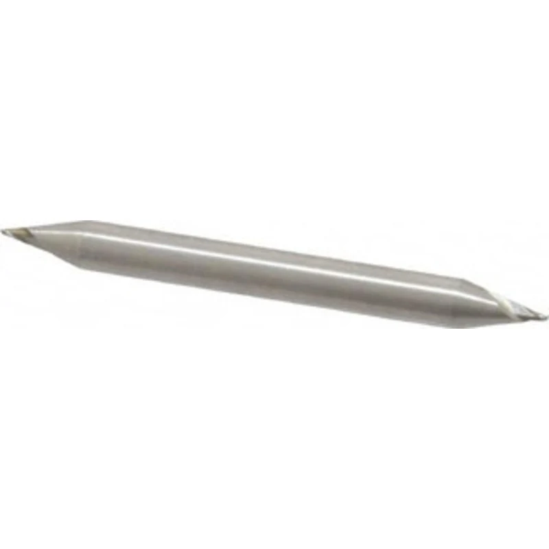 Value Collection 3/64, 1/16 LOC, 3/16 Shank Diam, 2 OAL, 2 Flute, Cobalt Square End Mill Double End, Uncoated, Spiral...